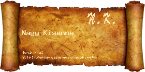 Nagy Kisanna névjegykártya